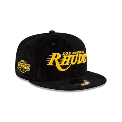 Los Angeles Lakers Gorra | New Era NBA X Rhude Corduroy 9fifty Snapback Cap Mexico - Negros